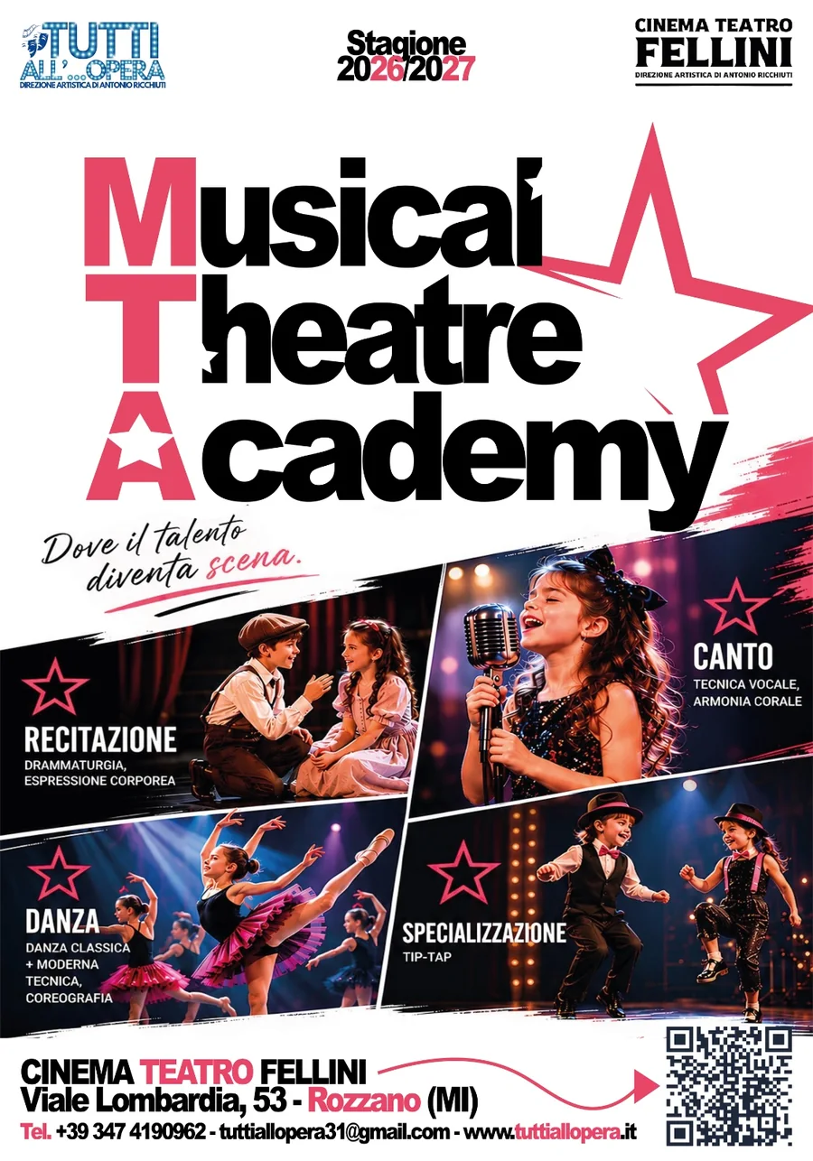 Locandina della Musical Theatre Academy, stagione 2026/2027